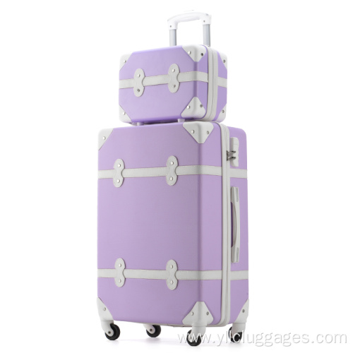 Zipper Retro Roller Large Capacity Luggage for travel